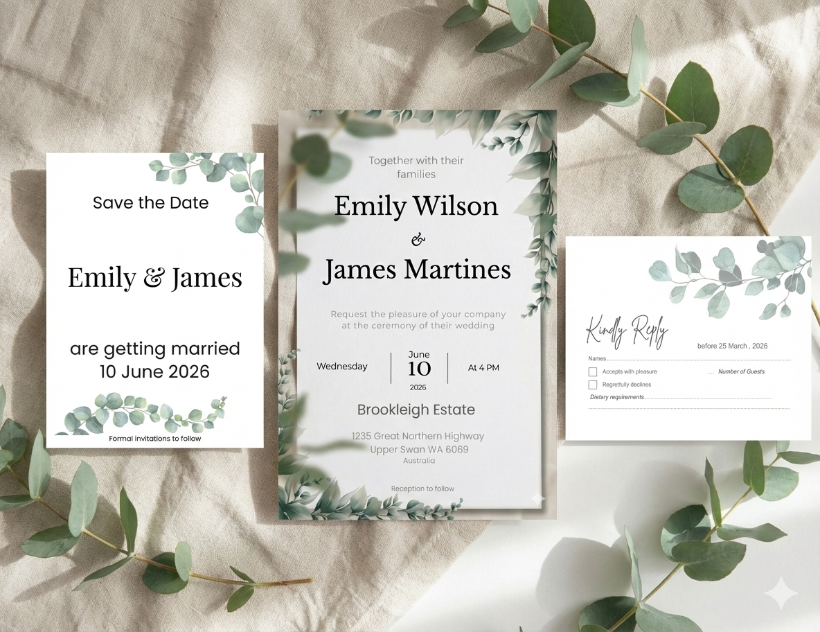 Wedding Stationery Bundle $24.95