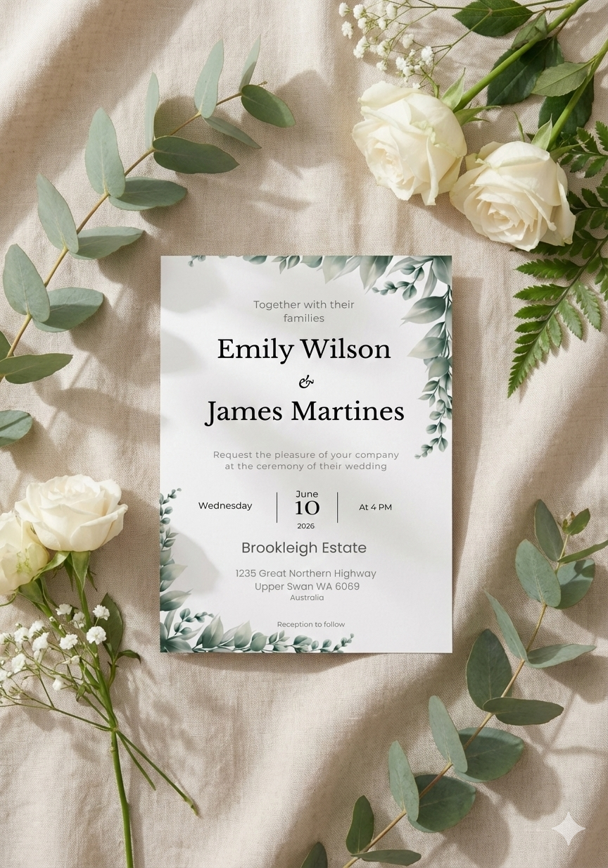 Wedding Invitation $12.95