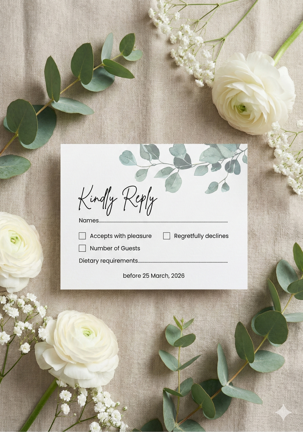 RSVP Card  $7.95