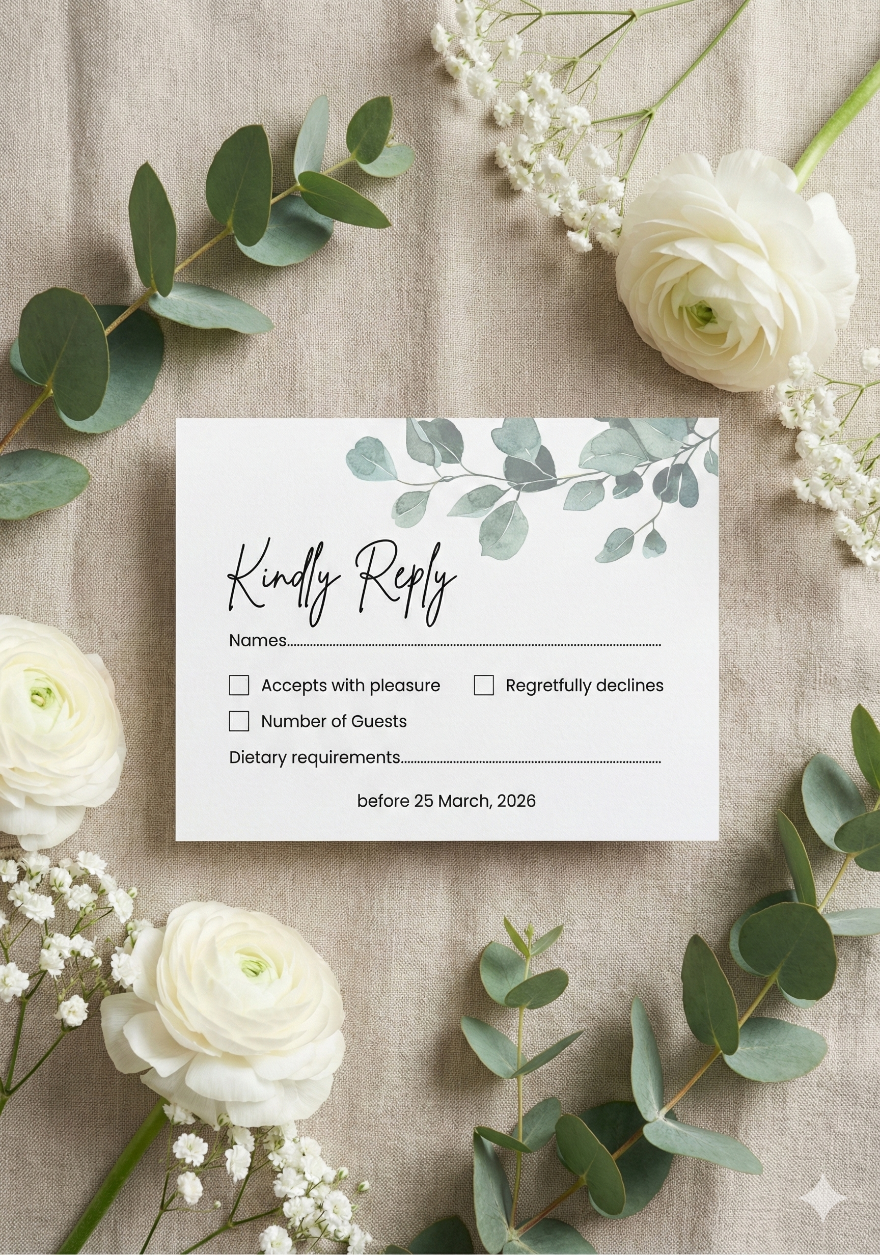 RSVP Card  $7.95