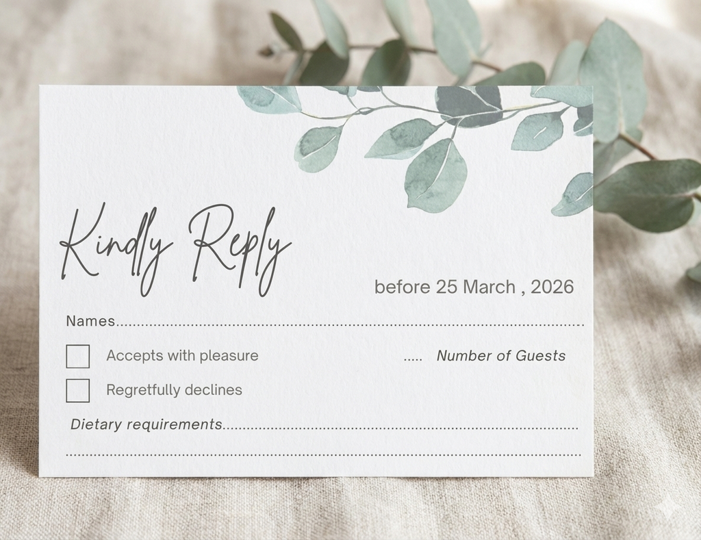 RSVP Card  $7.95