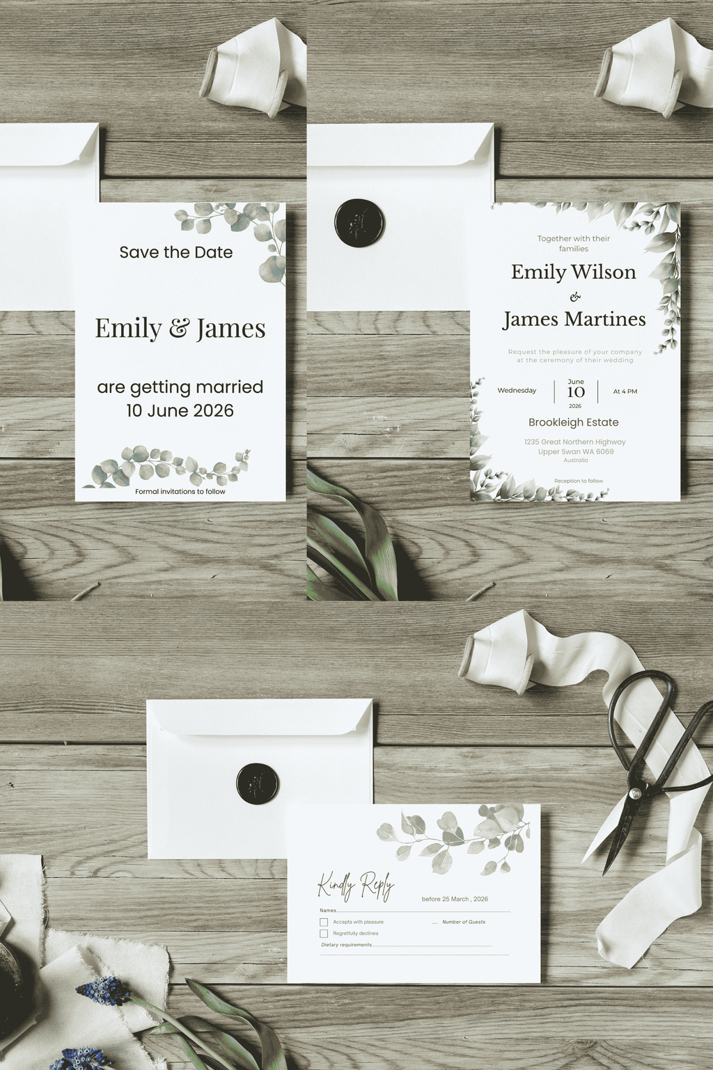 Wedding Stationery Bundle $24.95